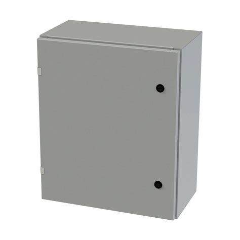 Enclosure: 24 x 20 x 10in, wall mount, carbon steel